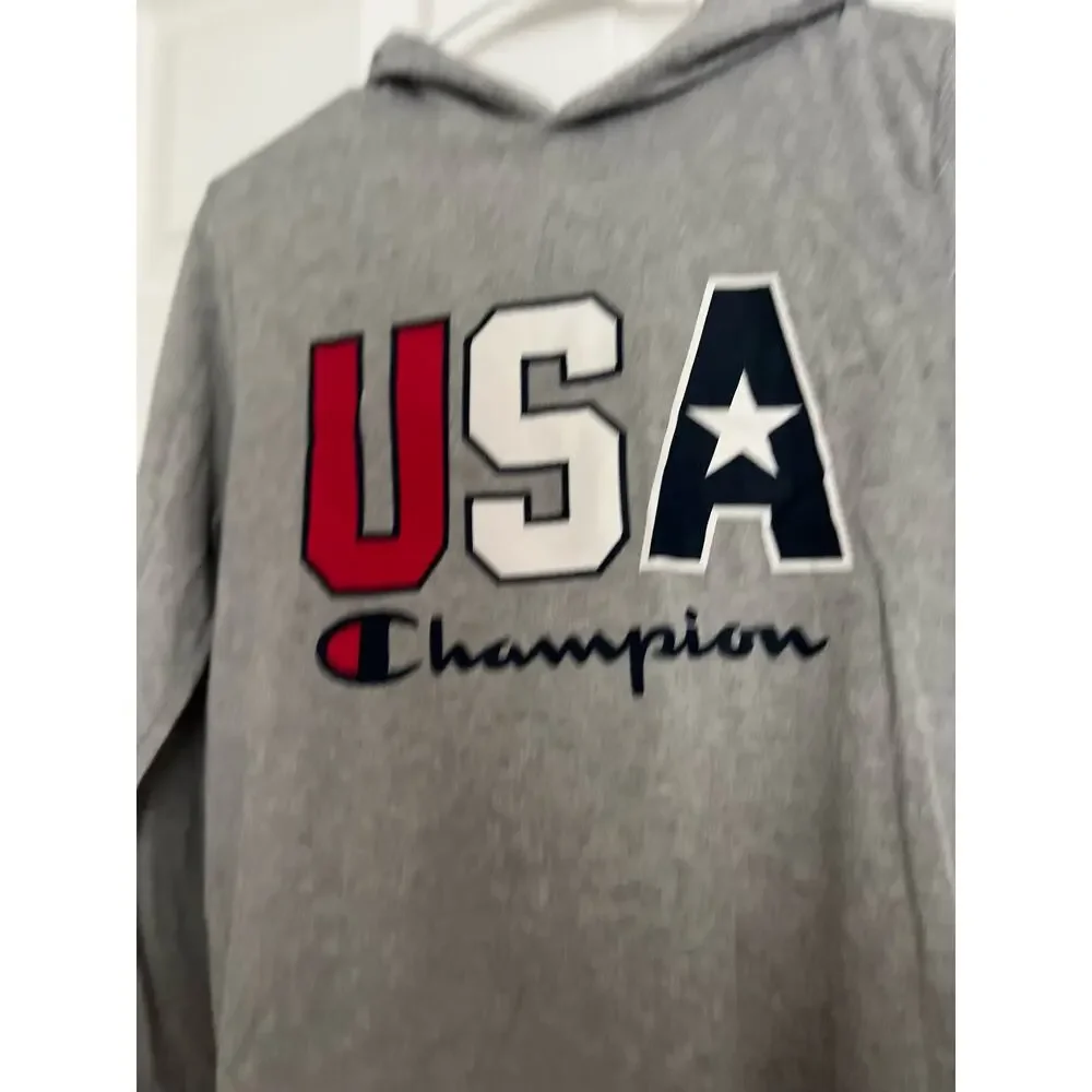 Champion Lightweight Kids USA Patriotic Hoodie Sz: 14/16